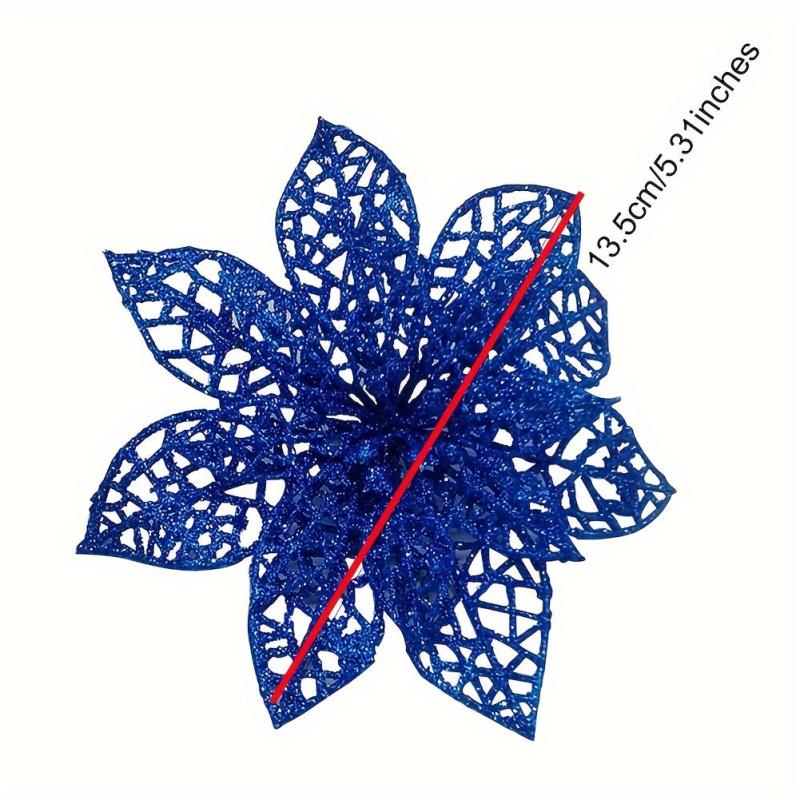 10pcs Artificial Christmas Flowers Xmas Party Decorations