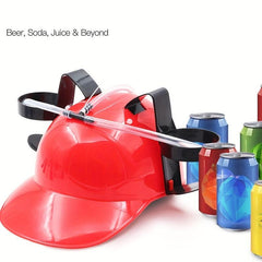 Drinking Helmet With Straw Creative Beer Hat Drinking Hat Safety Hat Party Fun