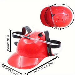 Drinking Helmet With Straw Creative Beer Hat Drinking Hat Safety Hat Party Fun