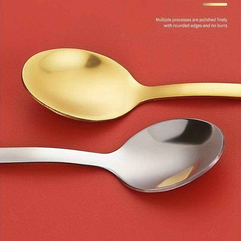 Christmas Stainless Steel Tableware Spoon Set Cartoon Holiday