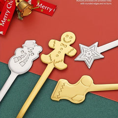 Christmas Stainless Steel Tableware Spoon Set Cartoon Holiday
