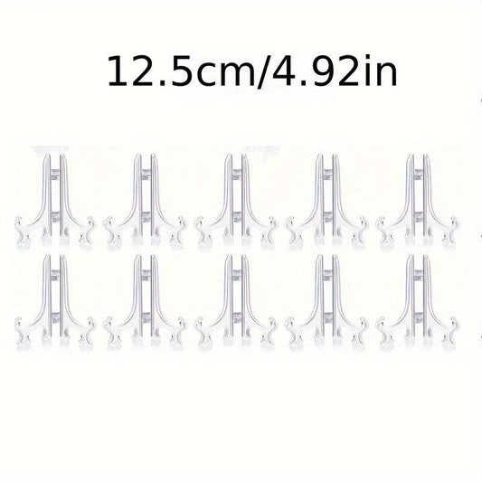 10pcs Mini Painting Stand Holder Plastic Plate Stand For Display