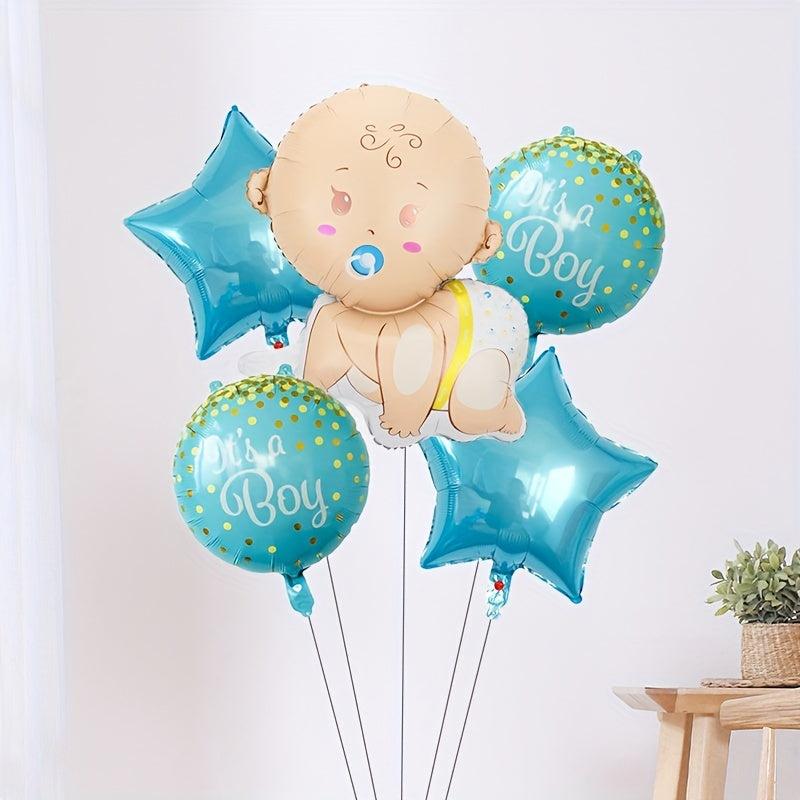 5pc Crawling Baby Set Birthday Decoration Balloons