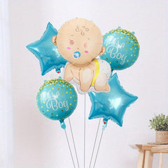 5pc Crawling Baby Set Birthday Decoration Balloons