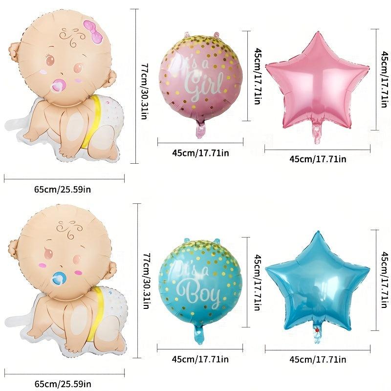 5pc Crawling Baby Set Birthday Decoration Balloons