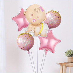 5pc Crawling Baby Set Birthday Decoration Balloons