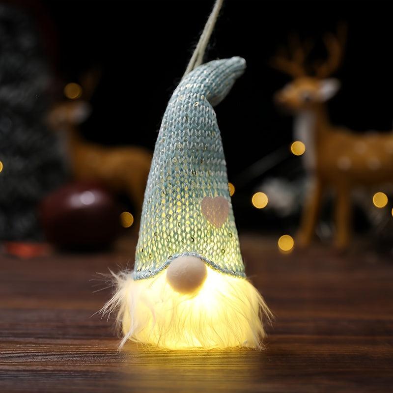 Christmas Fabric Luminous Doll Pendant No Face