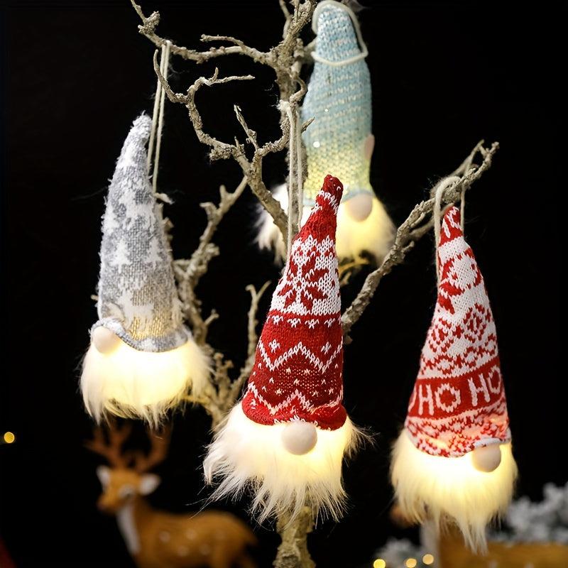 Christmas Fabric Luminous Doll Pendant No Face