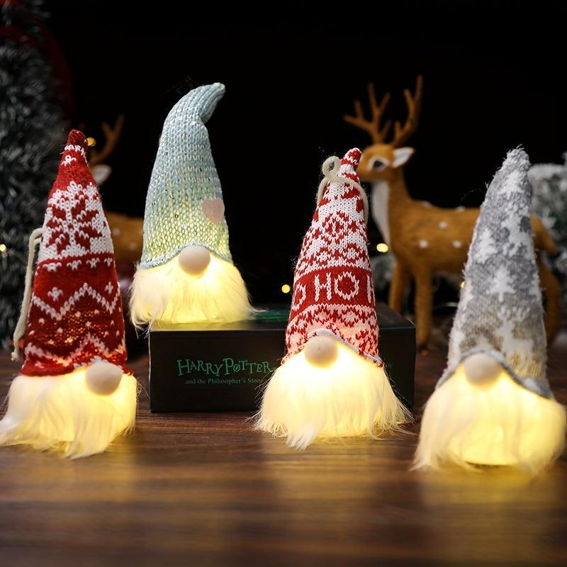 Christmas Fabric Luminous Doll Pendant No Face