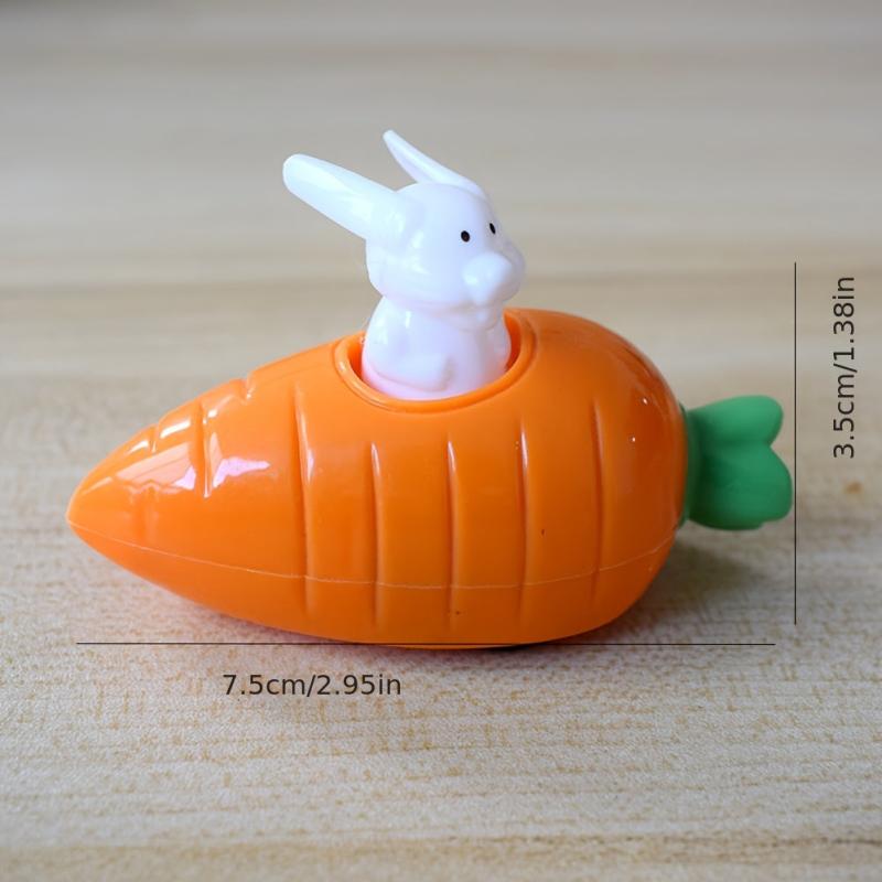 Rabbit Carrot Car Toy for Pull Back Action
