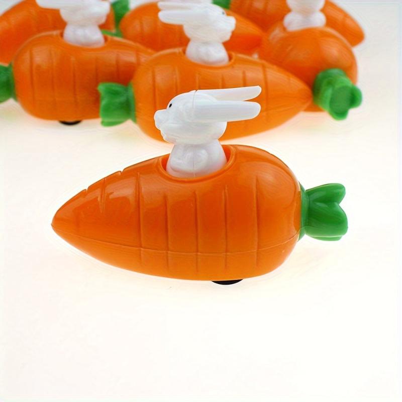 Rabbit Carrot Car Toy for Pull Back Action