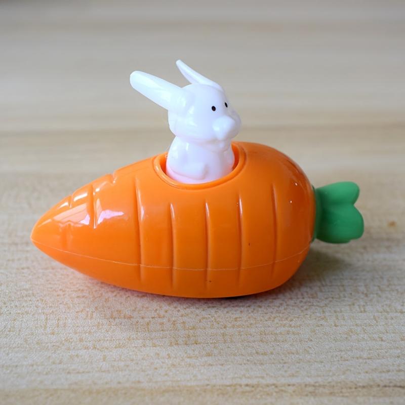 Rabbit Carrot Car Toy for Pull Back Action