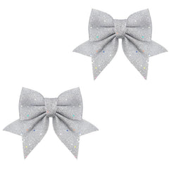 2pcs Christmas Bow Pendants Pearl Golden Pink Xmas Tree Hanging Ornaments