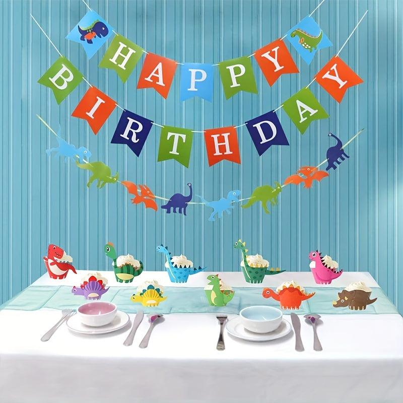 10 Pack Dinosaur Cake Paper Cups for Kids' Parties