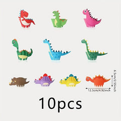 10 Pack Dinosaur Cake Paper Cups for Kids' Parties
