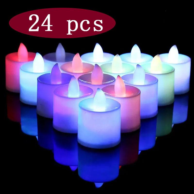 24pcs LED Electronic Candles for Parties, Weddings, Halloween, Christmas