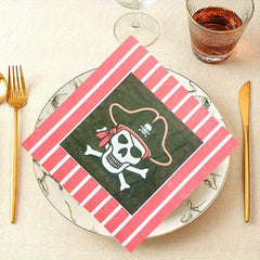 Pirate Party Supplies 20pcs Luncheon Napkins Set