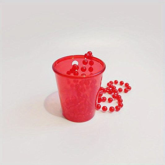 Halloween Shot Glass Beaded Necklace Single Cup Birthday Bride Christmas Party