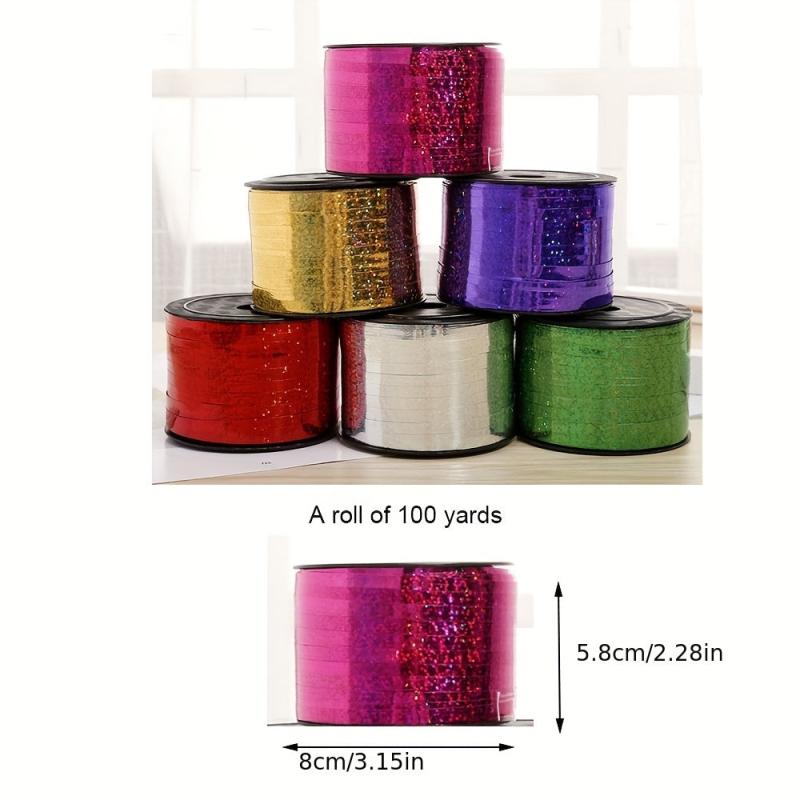 Wedding Decoration 44m Laser Balloon Tie Ribbon Plastic Ribbon