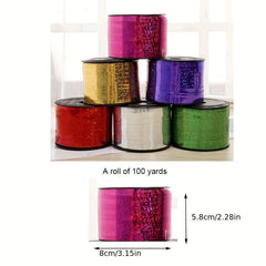 Wedding Decoration 44m Laser Balloon Tie Ribbon Plastic Ribbon