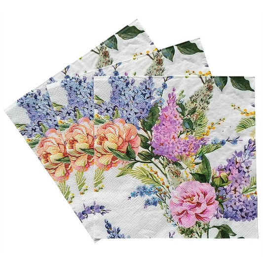 20pcs Lavender Printed Paper Napkins Colorful Party Decoration Napkins
