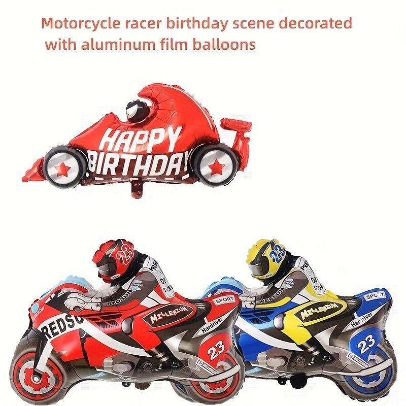 1pc Motorcycle Racer Birthday Party Balloons