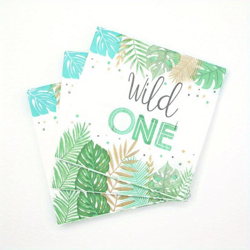 Wild One Birthday Decorations - Tableware Set Serves 10 Guests