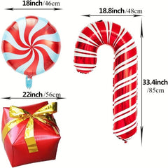 Christmas Party Balloon Set - Foil Balloons in Various Styles