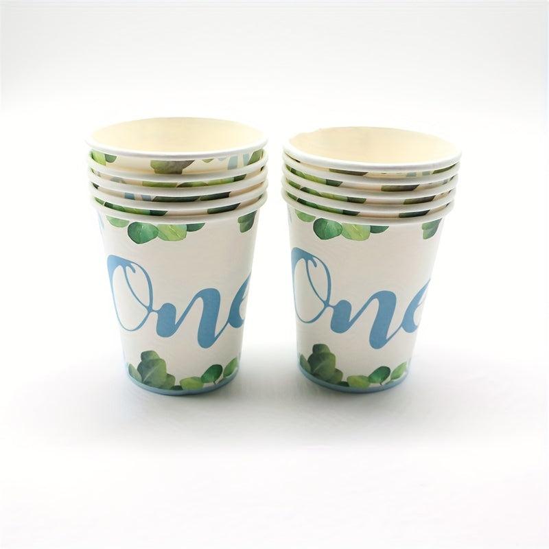 Wild One Plates and Cups Set for 1st Birthday Decorations