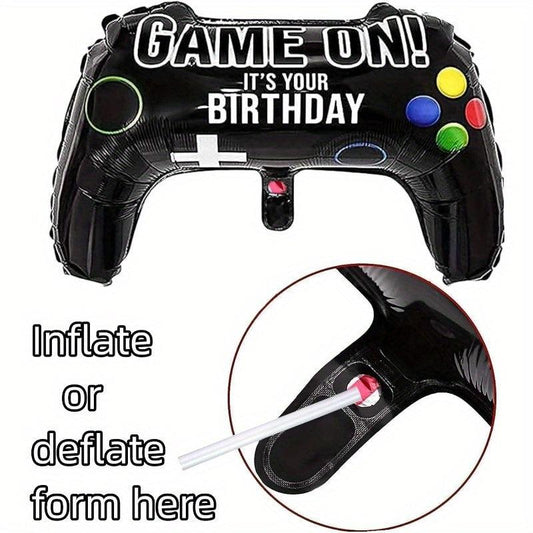 10pcs Game Controller Balloons Gamer Party Foil Balloons Birthday Decoration