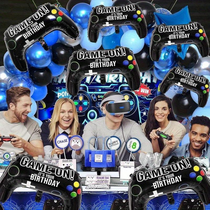 10pcs Game Controller Balloons Gamer Party Foil Balloons Birthday Decoration