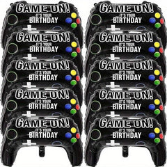 10pcs Game Controller Balloons Gamer Party Foil Balloons Birthday Decoration