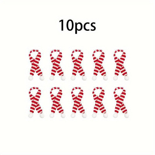 Mini Christmas Knit Hat and Scarf Set - Santa Knit Hat Scarf