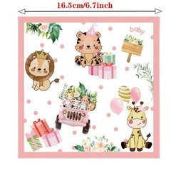 Safari Jungle Theme Plates Set For 10 Guests
