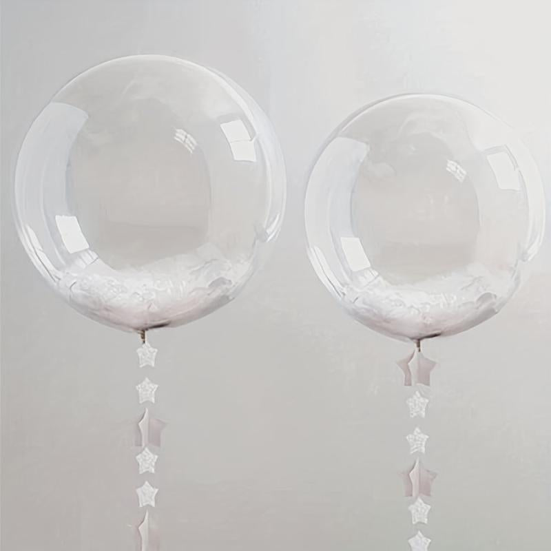 10pcs 45 72 Cm Transparent Bubble Balloons Helium for LED Light