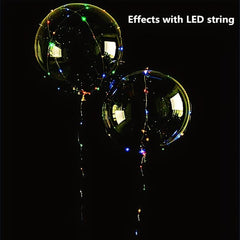 10pcs 45 72 Cm Transparent Bubble Balloons Helium for LED Light
