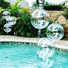10pcs 45 72 Cm Transparent Bubble Balloons Helium for LED Light
