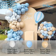 145pcs Cream Peach Balloon Garland Arch Kit Wedding Birthday Party Decor