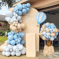 145pcs Cream Peach Balloon Garland Arch Kit Wedding Birthday Party Decor