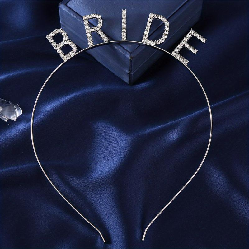 Elegant Alphabet Headband for Brides & Parties