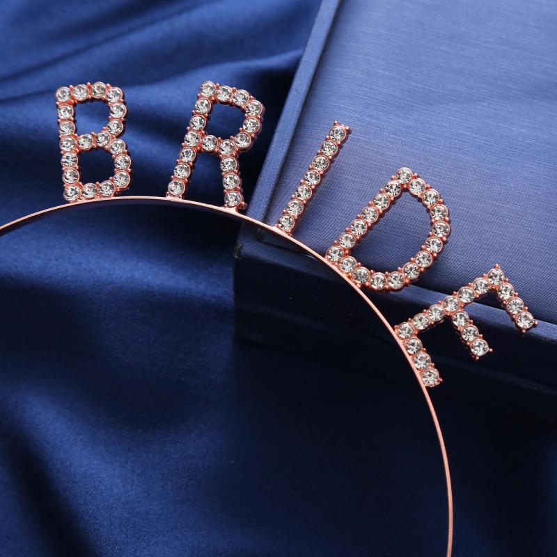 Elegant Alphabet Headband for Brides & Parties