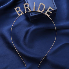 Elegant Alphabet Headband for Brides & Parties