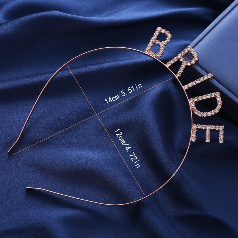 Elegant Alphabet Headband for Brides & Parties