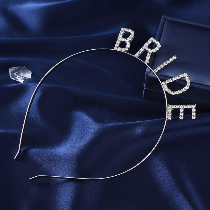 Elegant Alphabet Headband for Brides & Parties