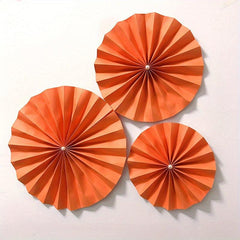 Paper Fan Flower Decoration Wedding Room Background Wall