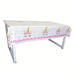 Unicorn Tablecloth For Birthday Party Decoration