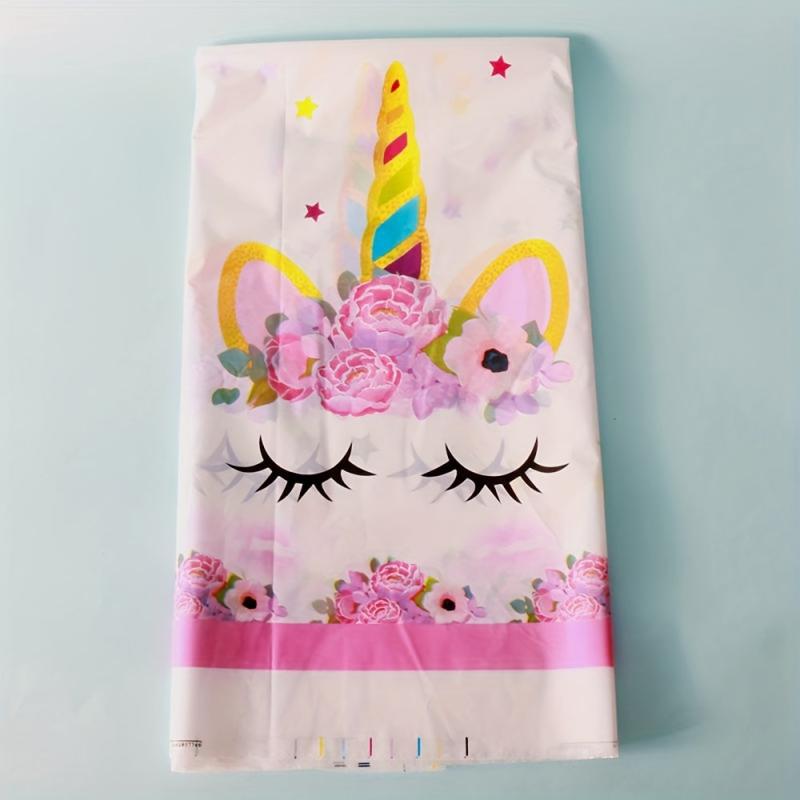 Unicorn Tablecloth For Birthday Party Decoration