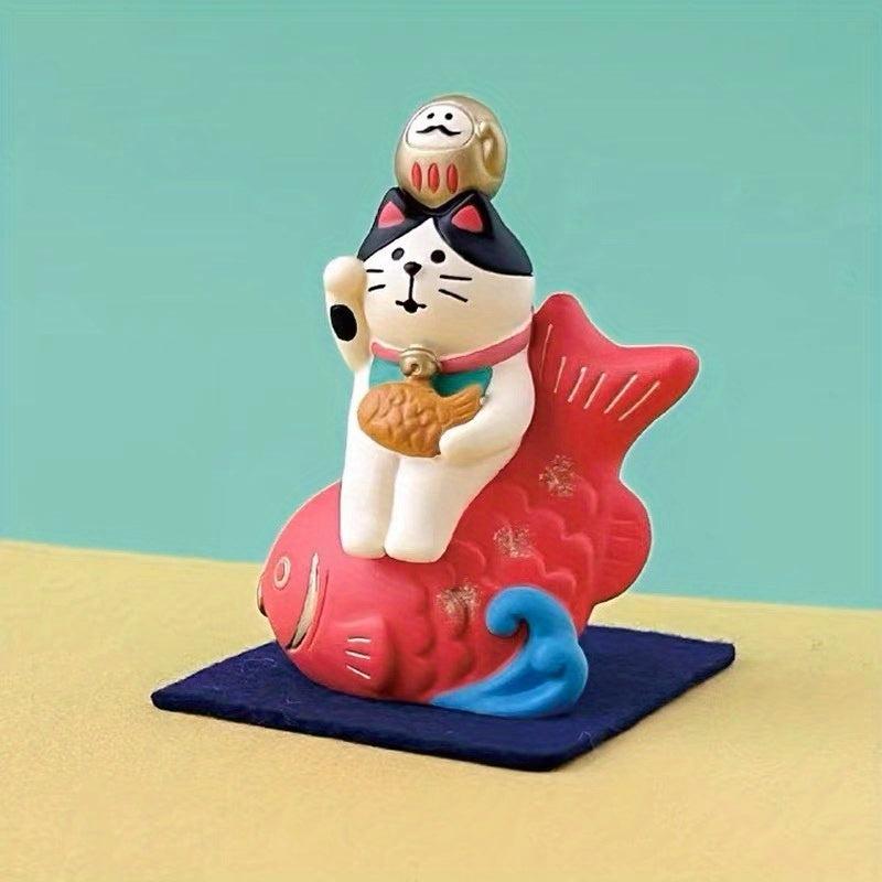 Hand-painted Lucky Cat Collection Desktop Ornament