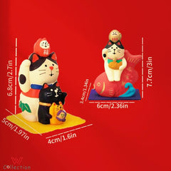 Hand-painted Lucky Cat Collection Desktop Ornament