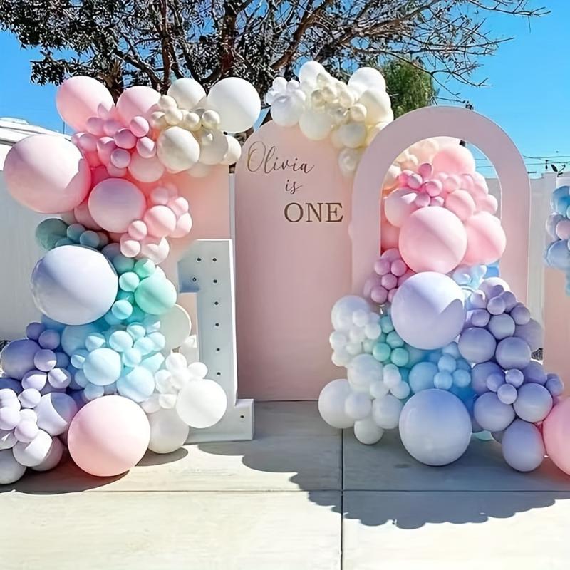 125pcs Pastel Balloons Kit for Unicorn and Ice Cream Party